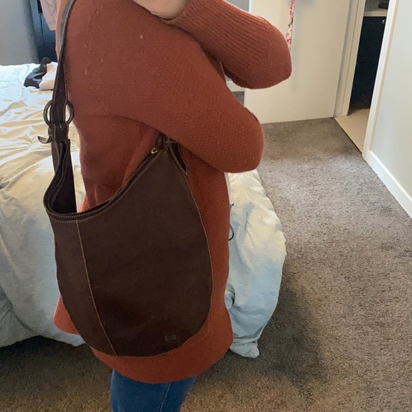 VINTAGE Club Monaco Leather Hobo Bag - Picture 5 of 5